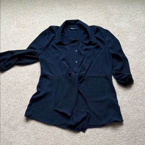 Marks & Spencer Navy Women's Blouse US 8/UK 12